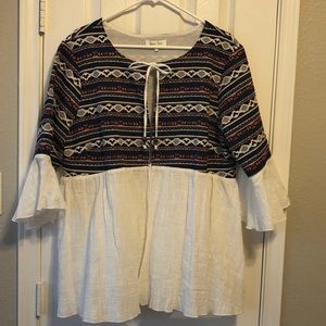 Grace & Lace jacquard jacket XL  NWOT